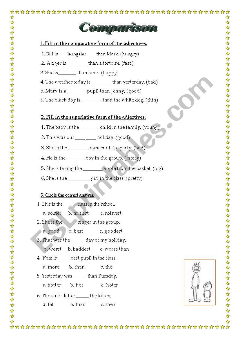 Comparison worksheet