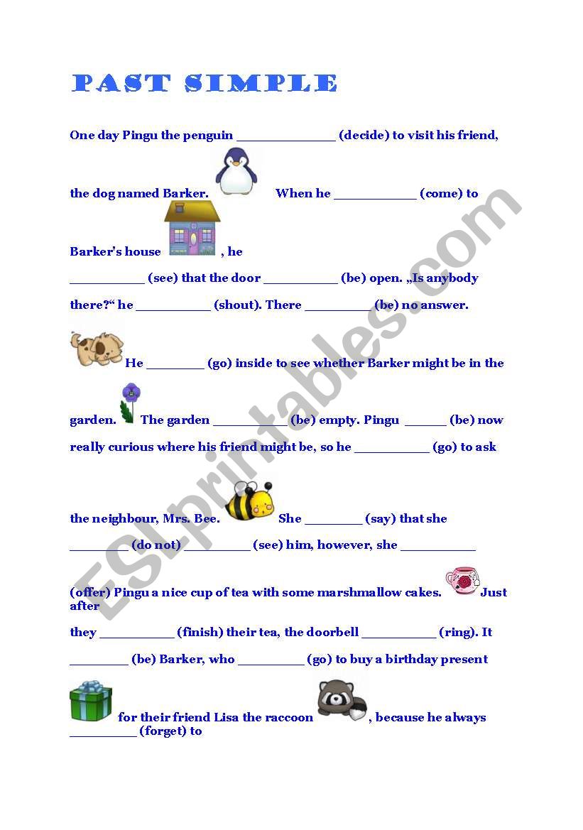 past simple exercise worksheet