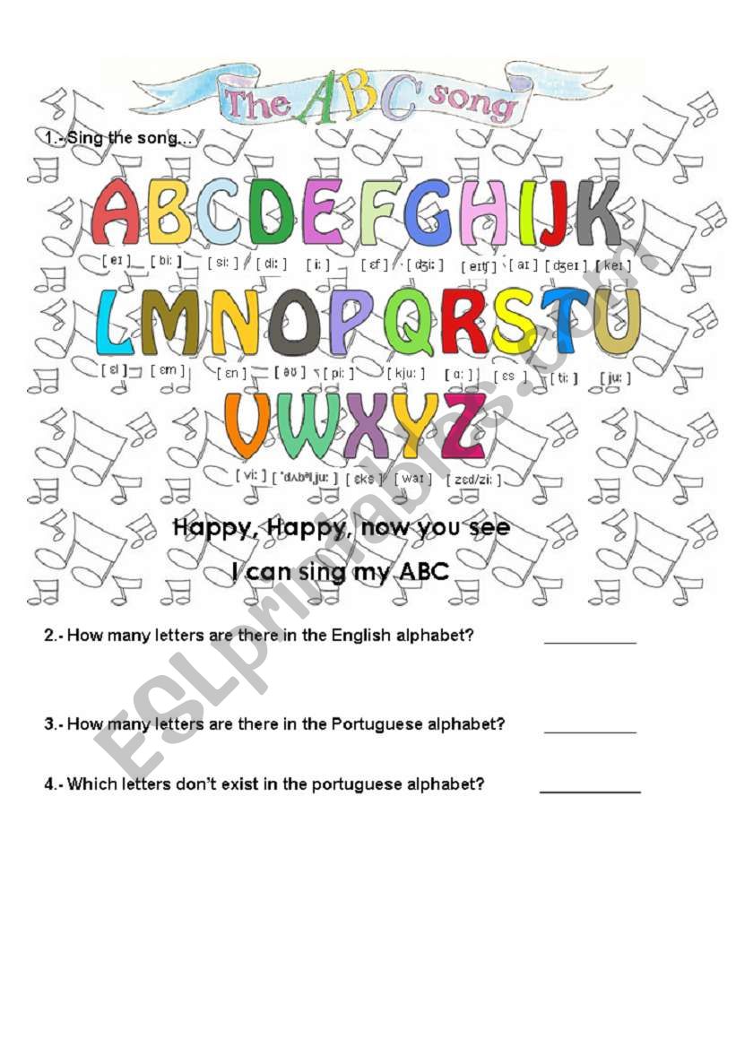 Alphabet worksheet