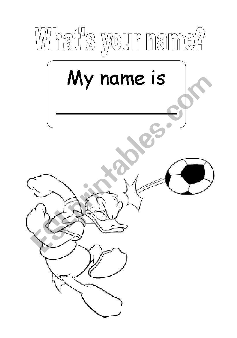 whats your name worksheet