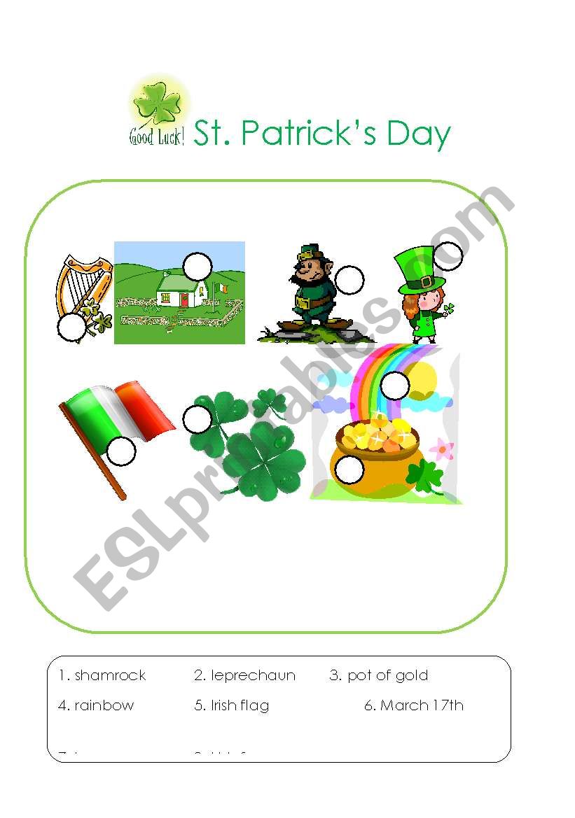 St Patrick s Day ESL Worksheet By Makiki