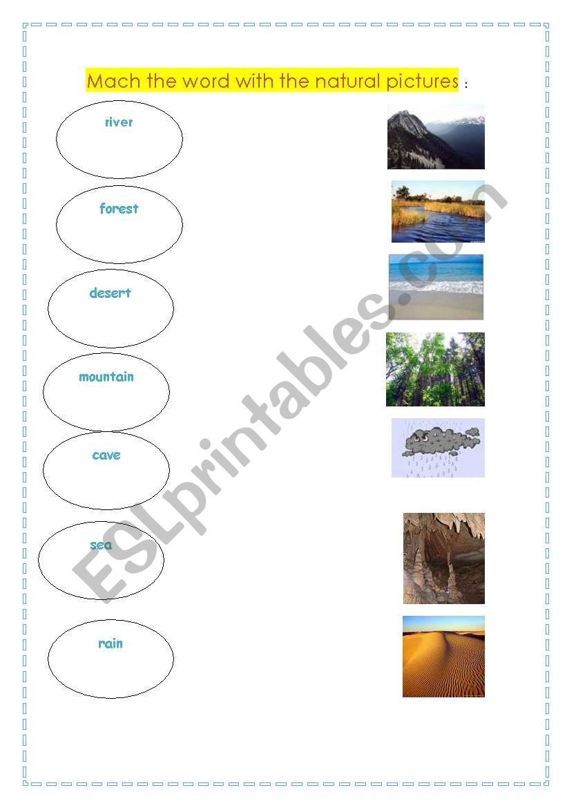 nature worksheet