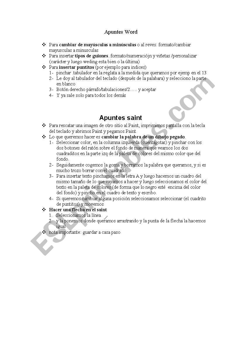 classroom objects worksheet