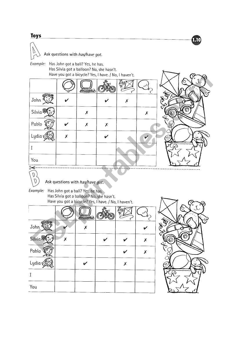 the auxilary have  worksheet