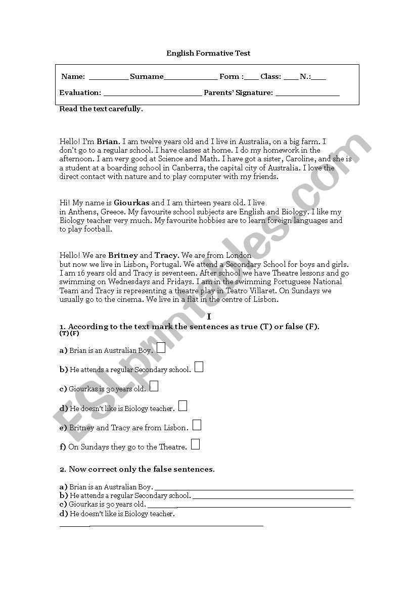present simple worksheet
