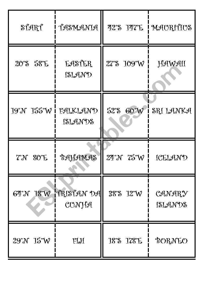 Global Grid Domino worksheet