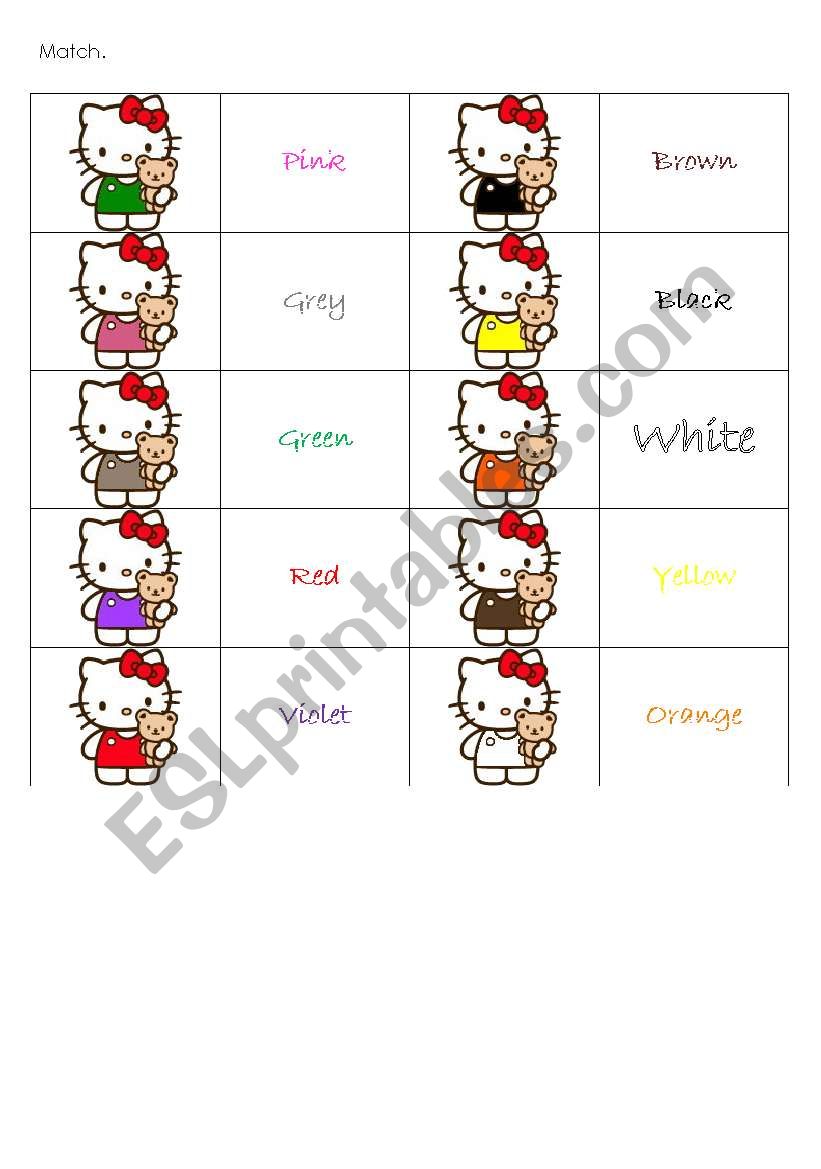 Colours! worksheet