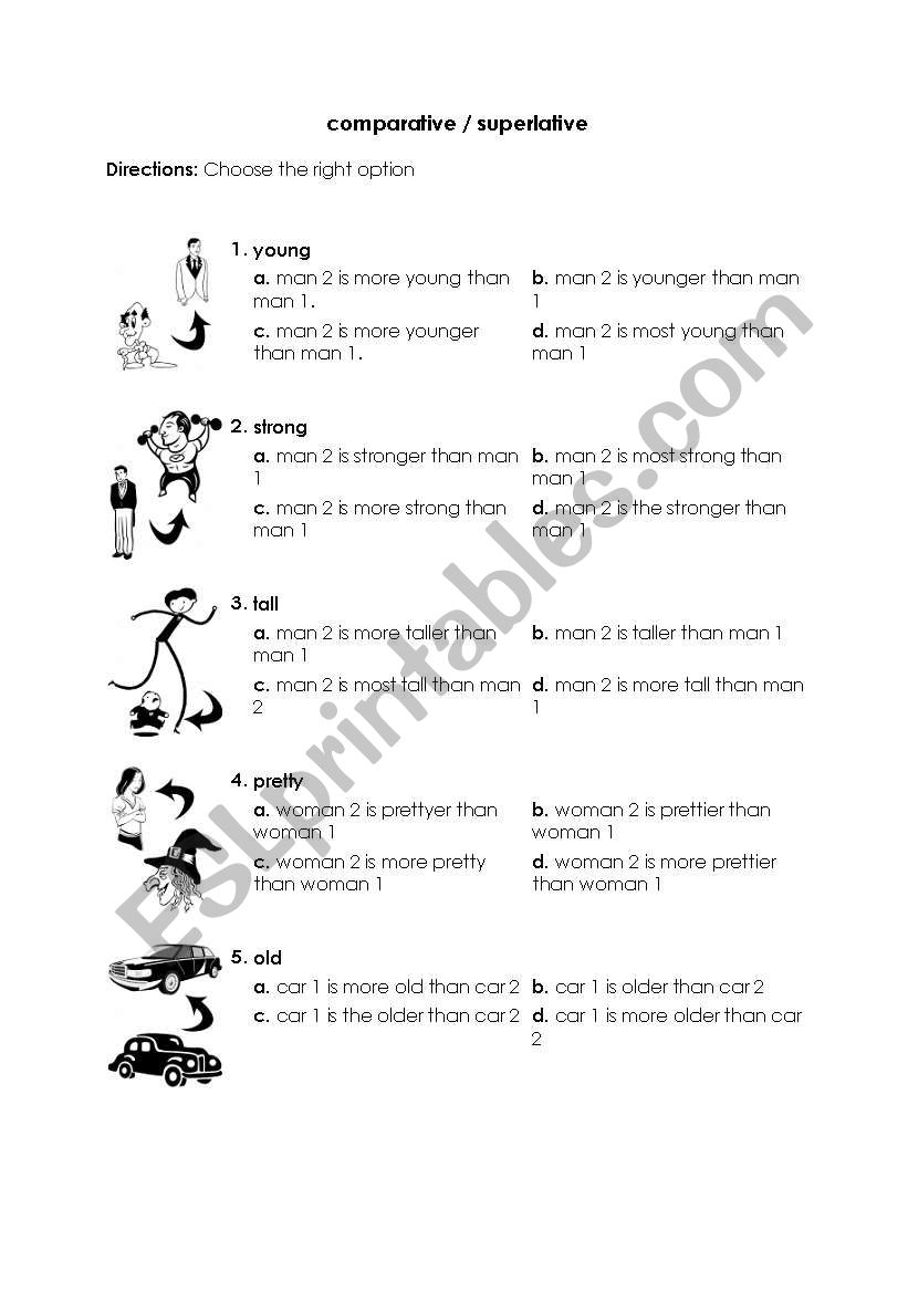 comparative worksheet