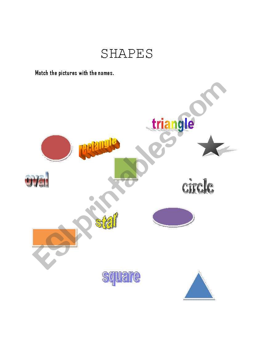 Shapes worksheet