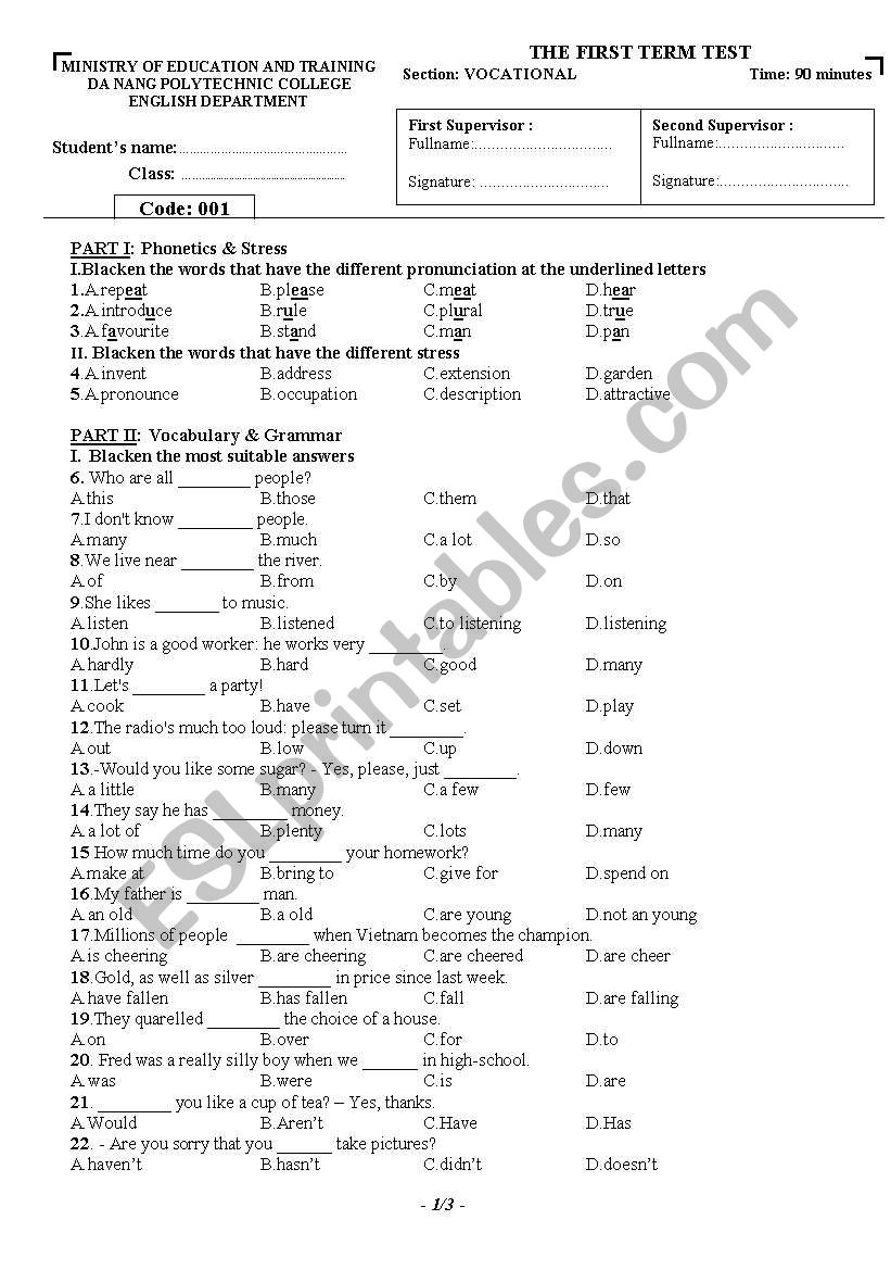 de thi worksheet