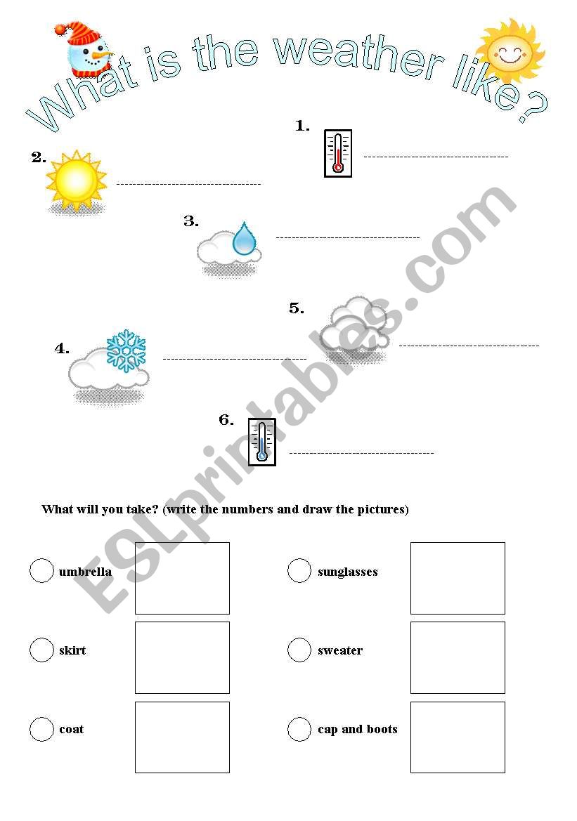 Weather worksheet