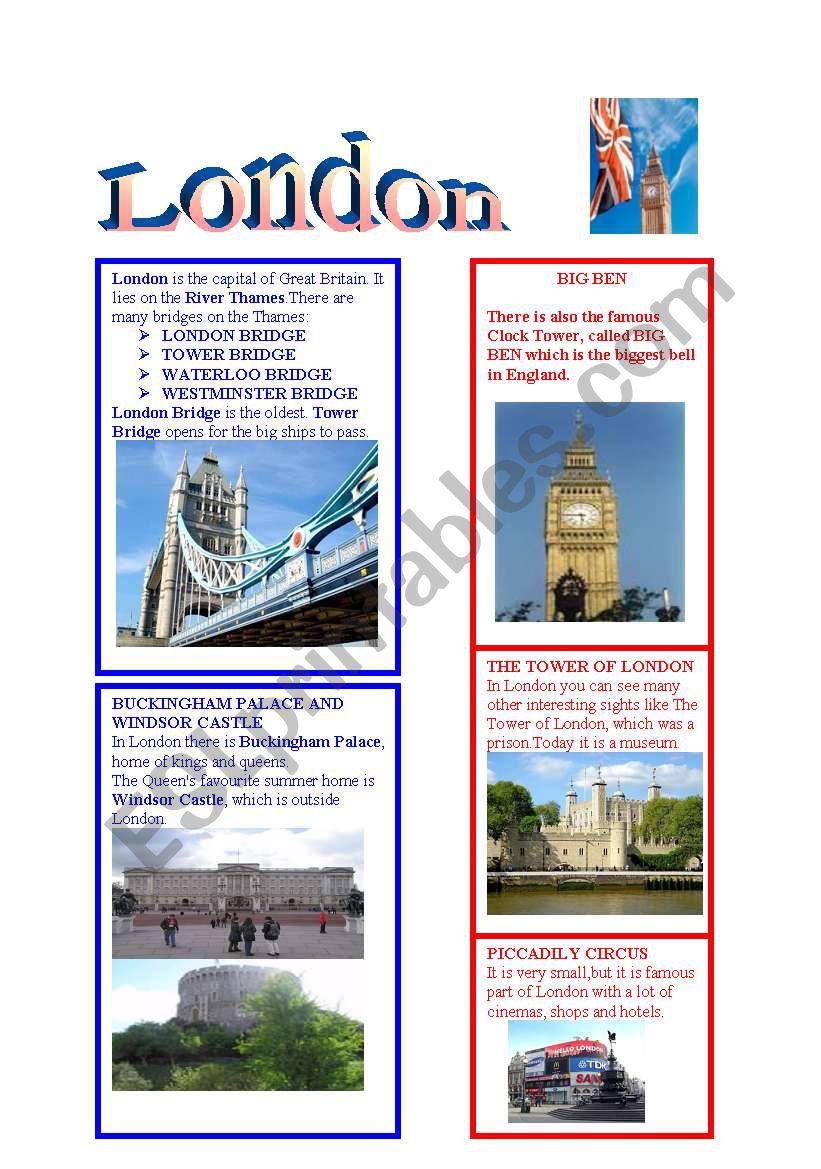 London worksheet