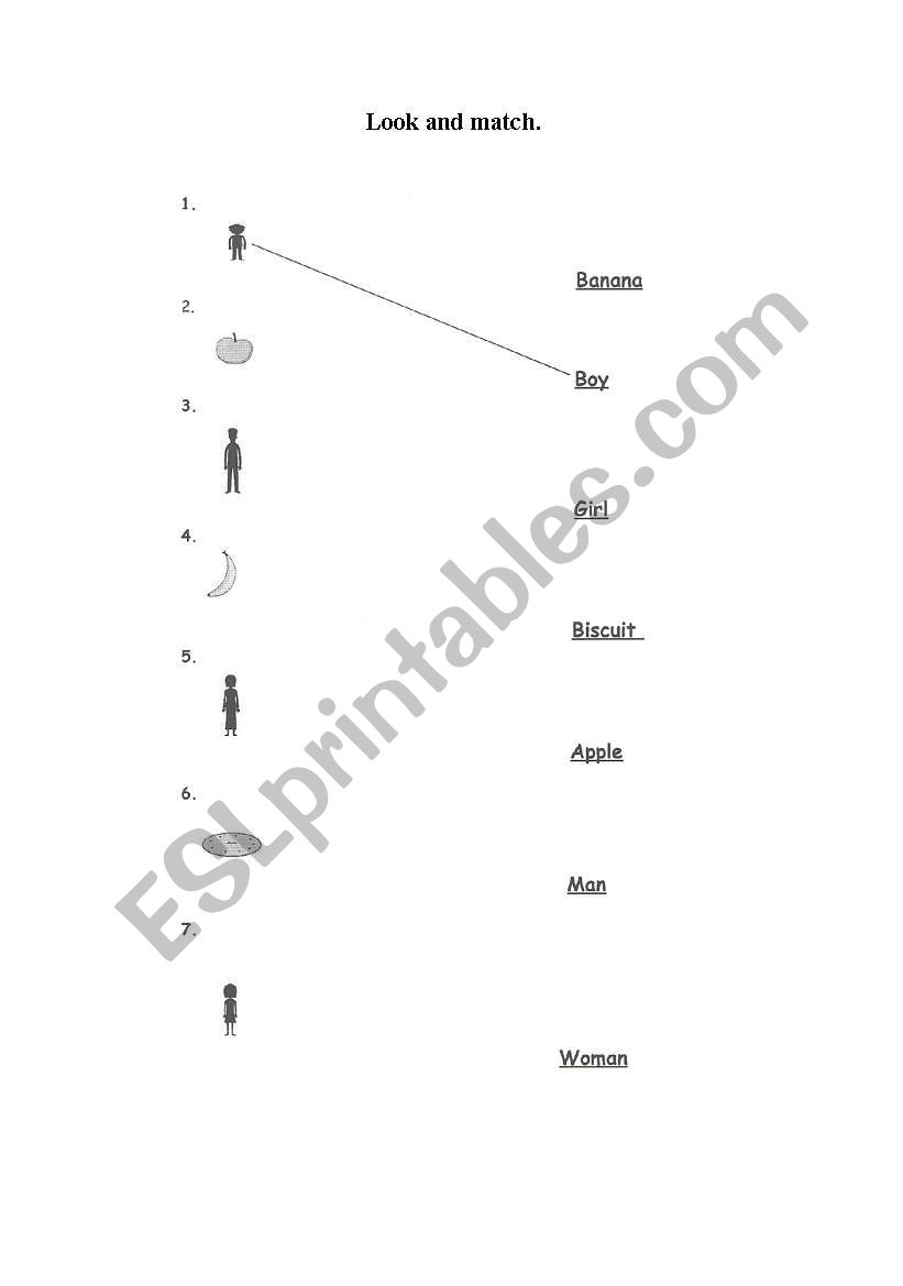 Food - people worksheet