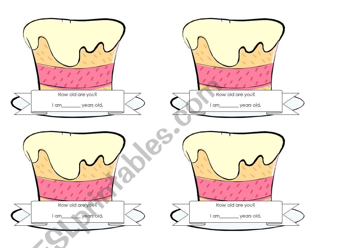 Birthday cakes worksheet