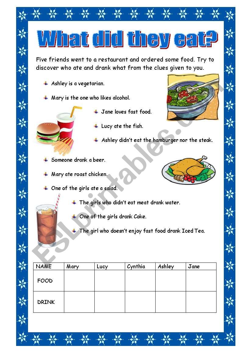 what-did-they-eat-and-drink-esl-worksheet-by-ticas