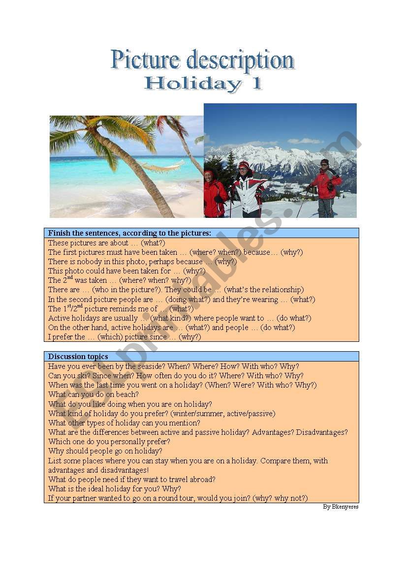 Picture Description - Holiday 1