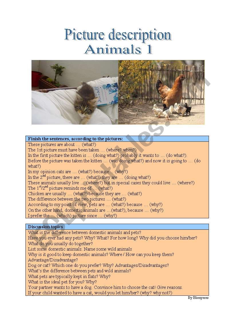 Picture Description - Animals 1
