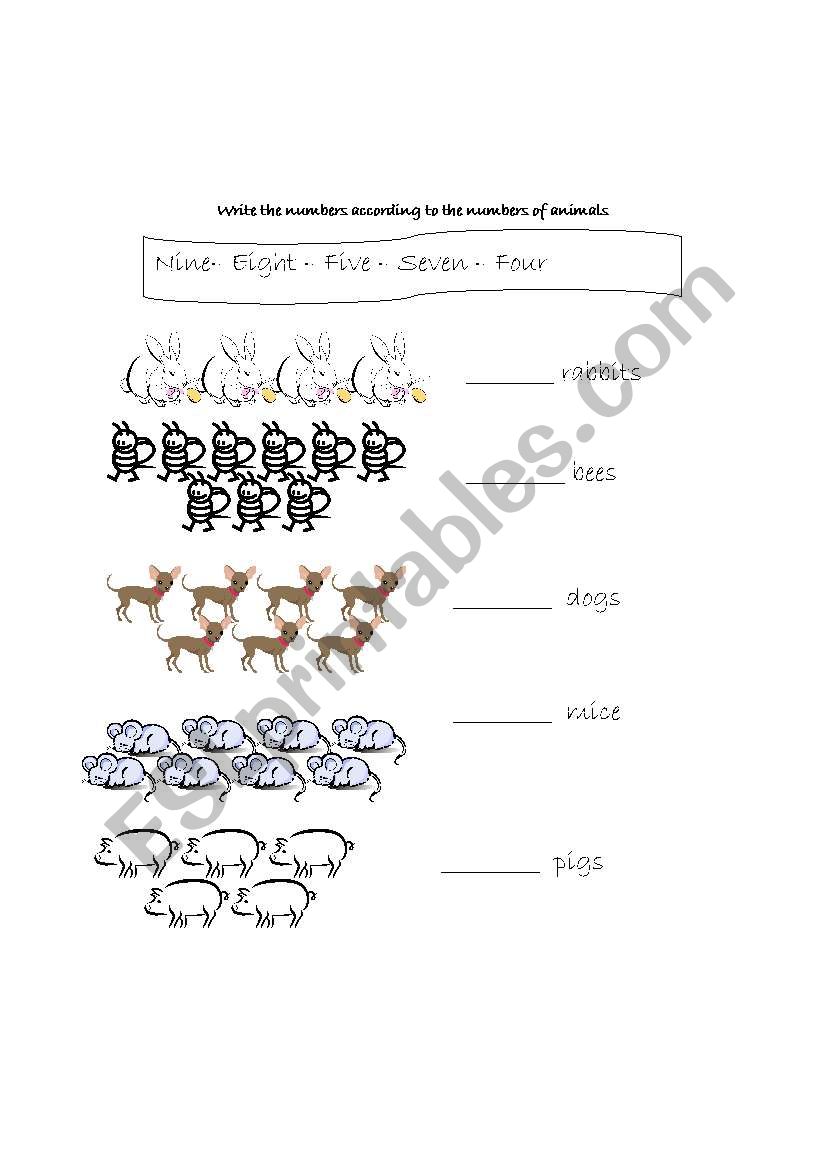 numbers 1-10 worksheet