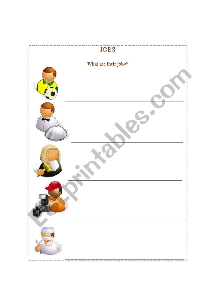 jobs worksheet