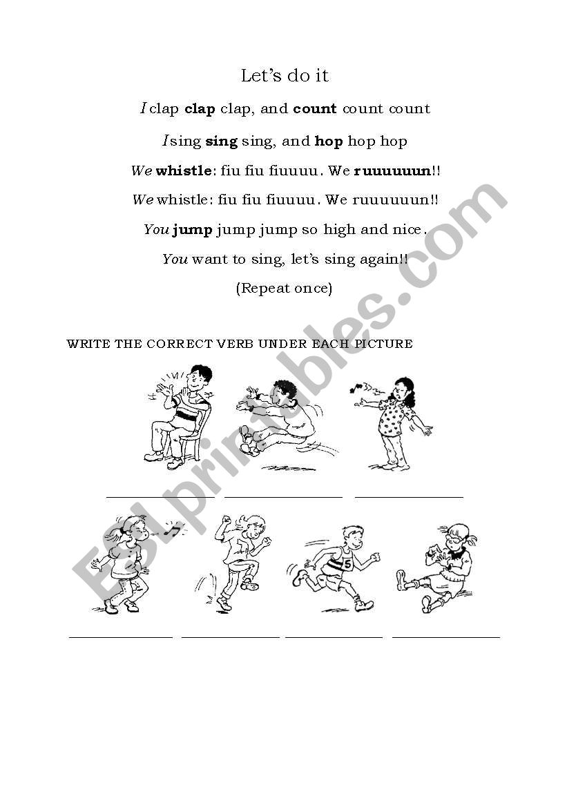 LetÂ´s do it! worksheet