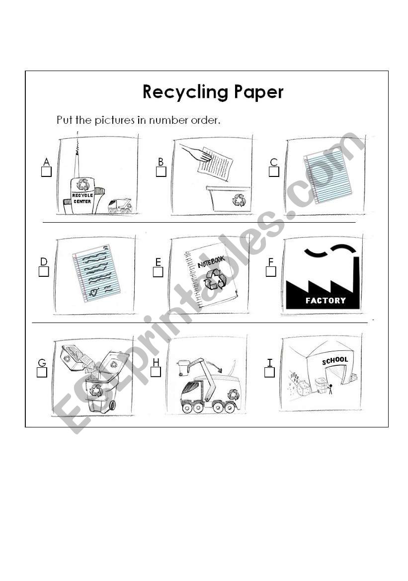 Recycling Paper - Picture Story