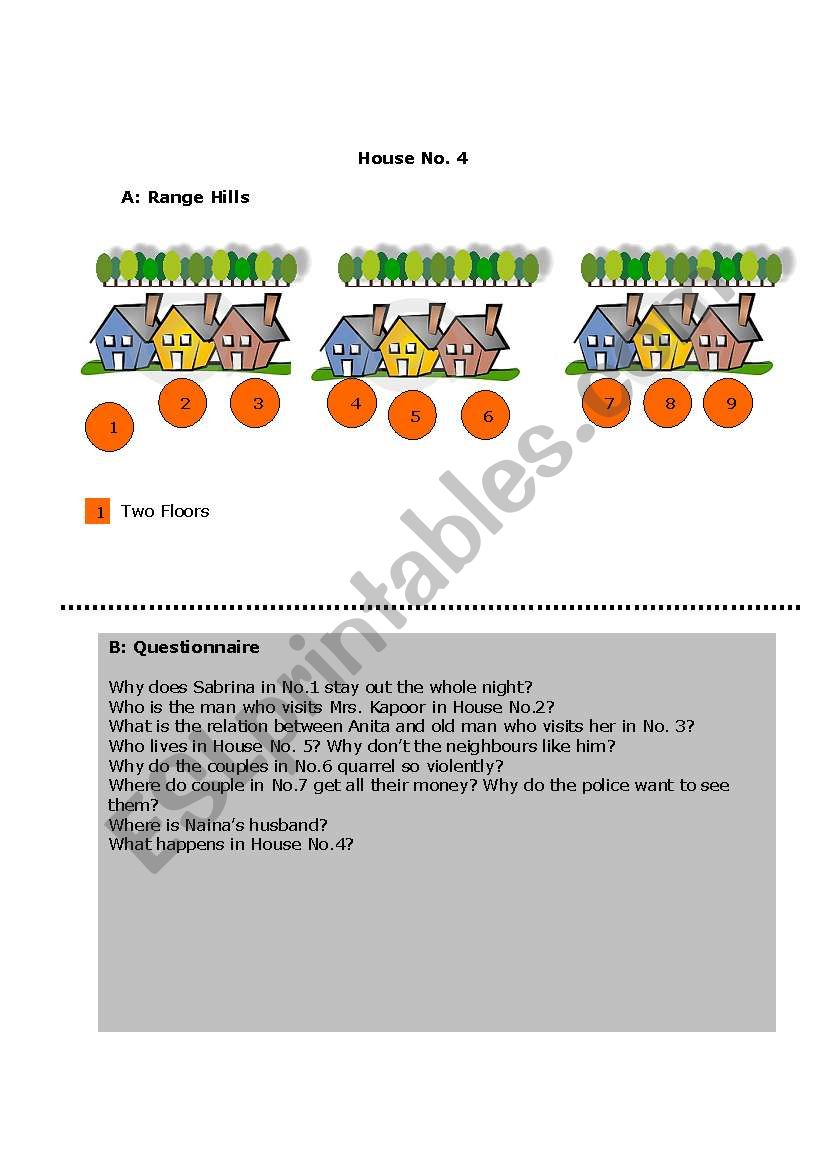 The Gossip Game! 6 Pages worksheet