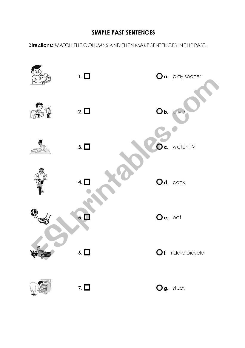 Simple Past worksheet