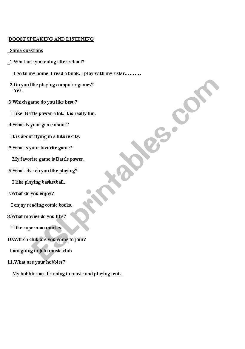 general phrases worksheet
