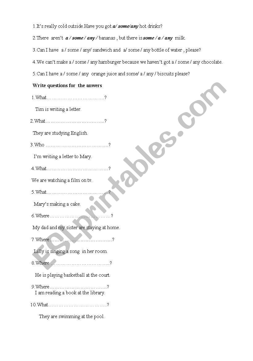 present simple worksheet