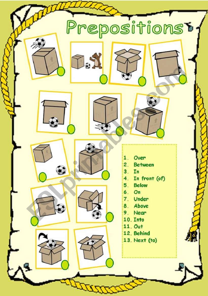 Prepositions elementary