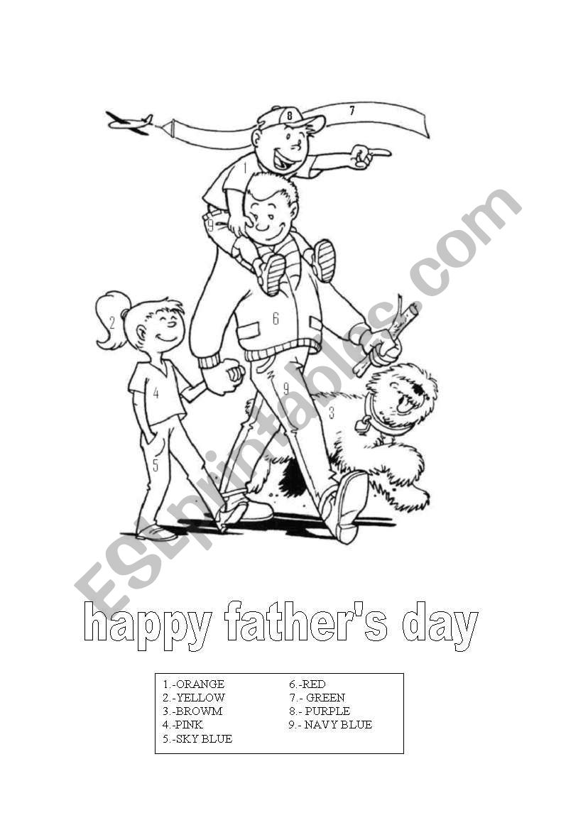 fathers day worksheet