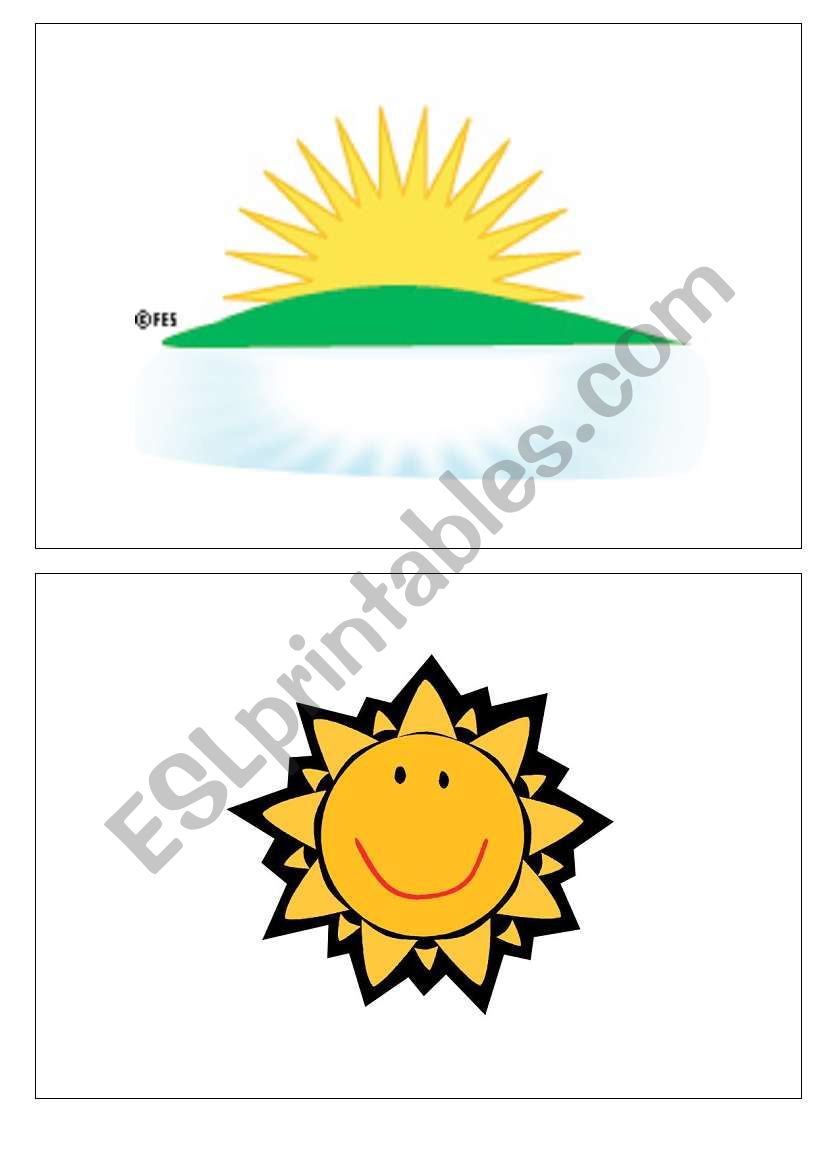 parts of the day flashcards worksheet