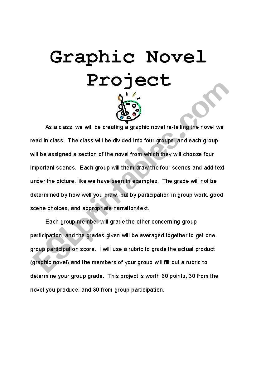 Graphic novel worksheet