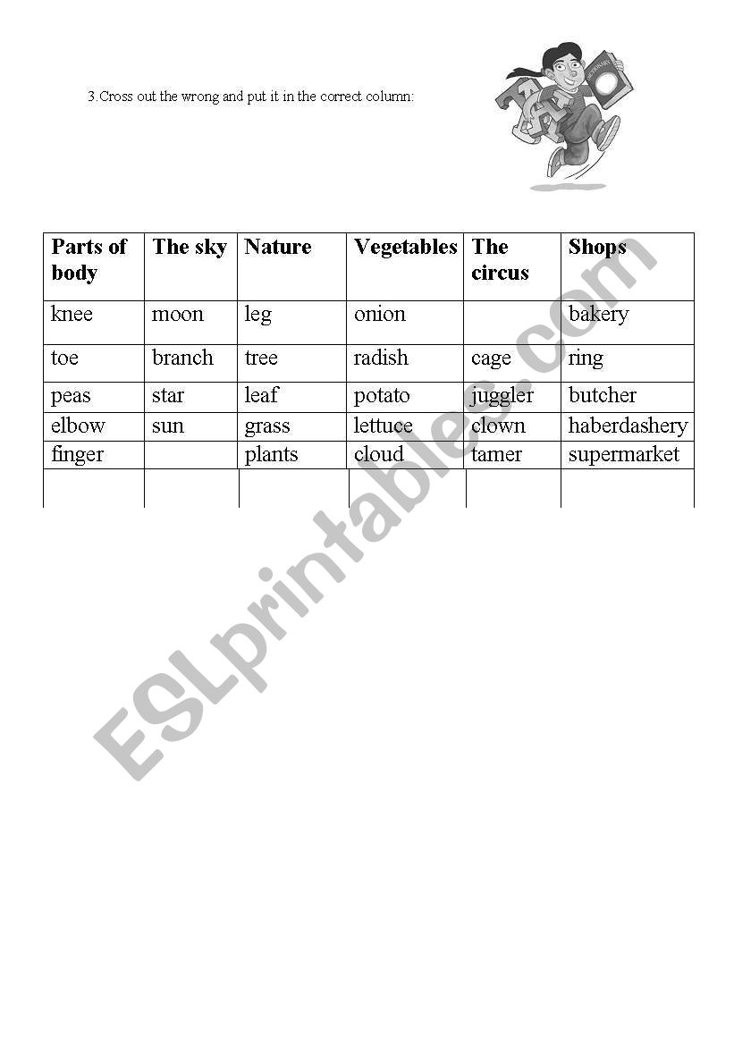 vocabulary exercises worksheet