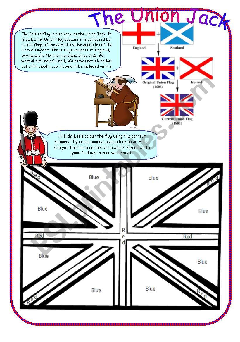 Union Jack worksheet