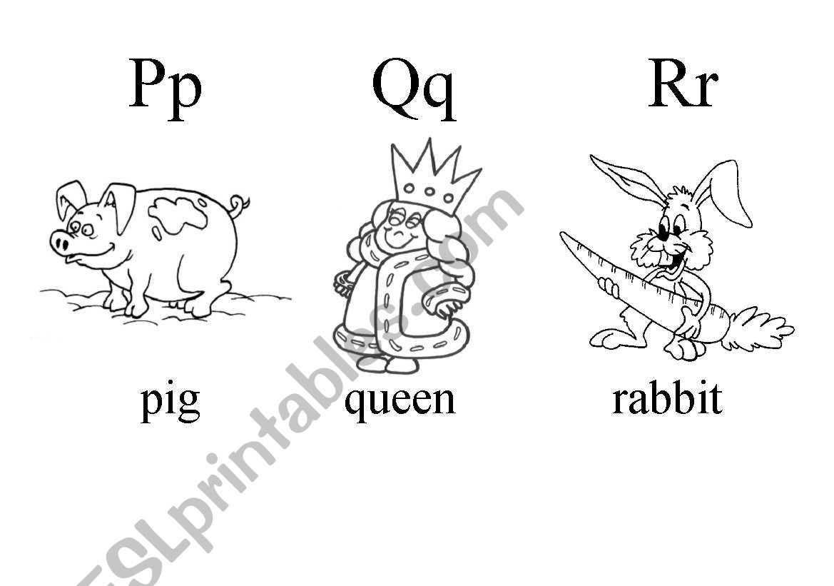 Alphabet III worksheet