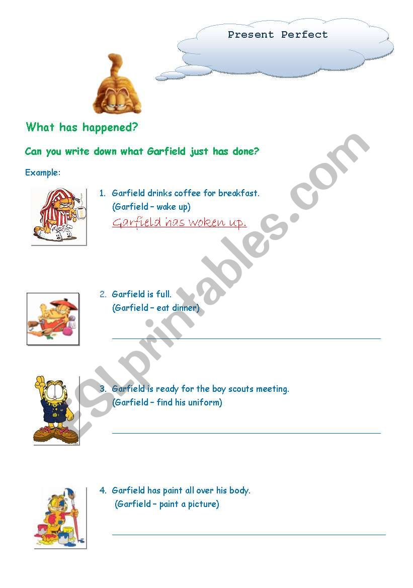 Present Perfect worksheet