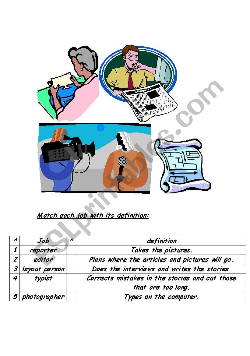 Matching worksheets worksheet
