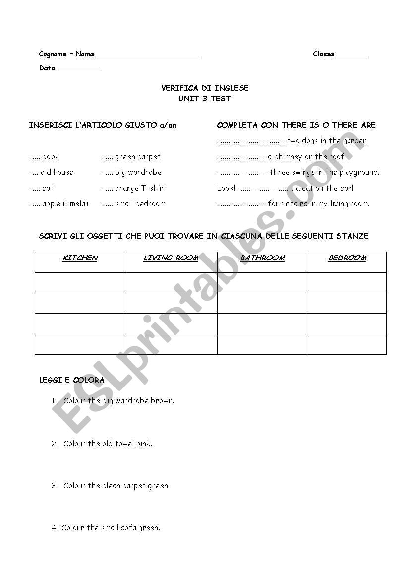 at home worksheet