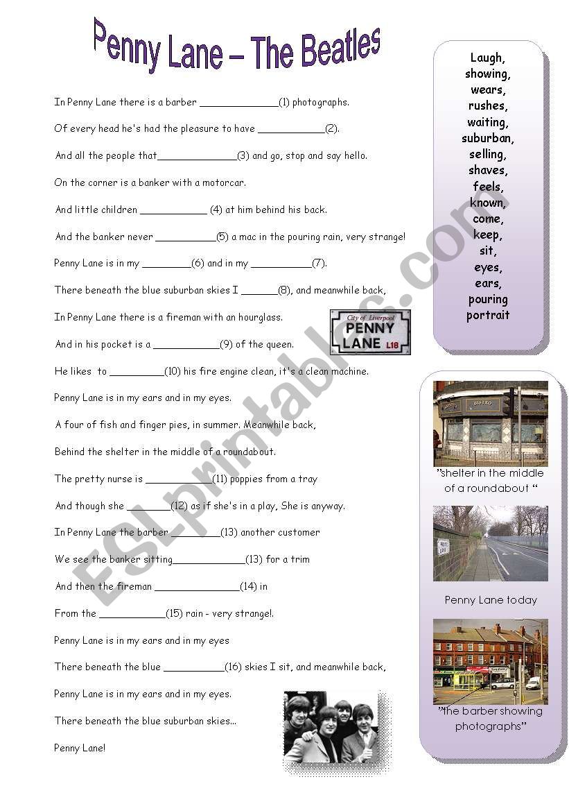 Song - Penny Lane - The Beatles