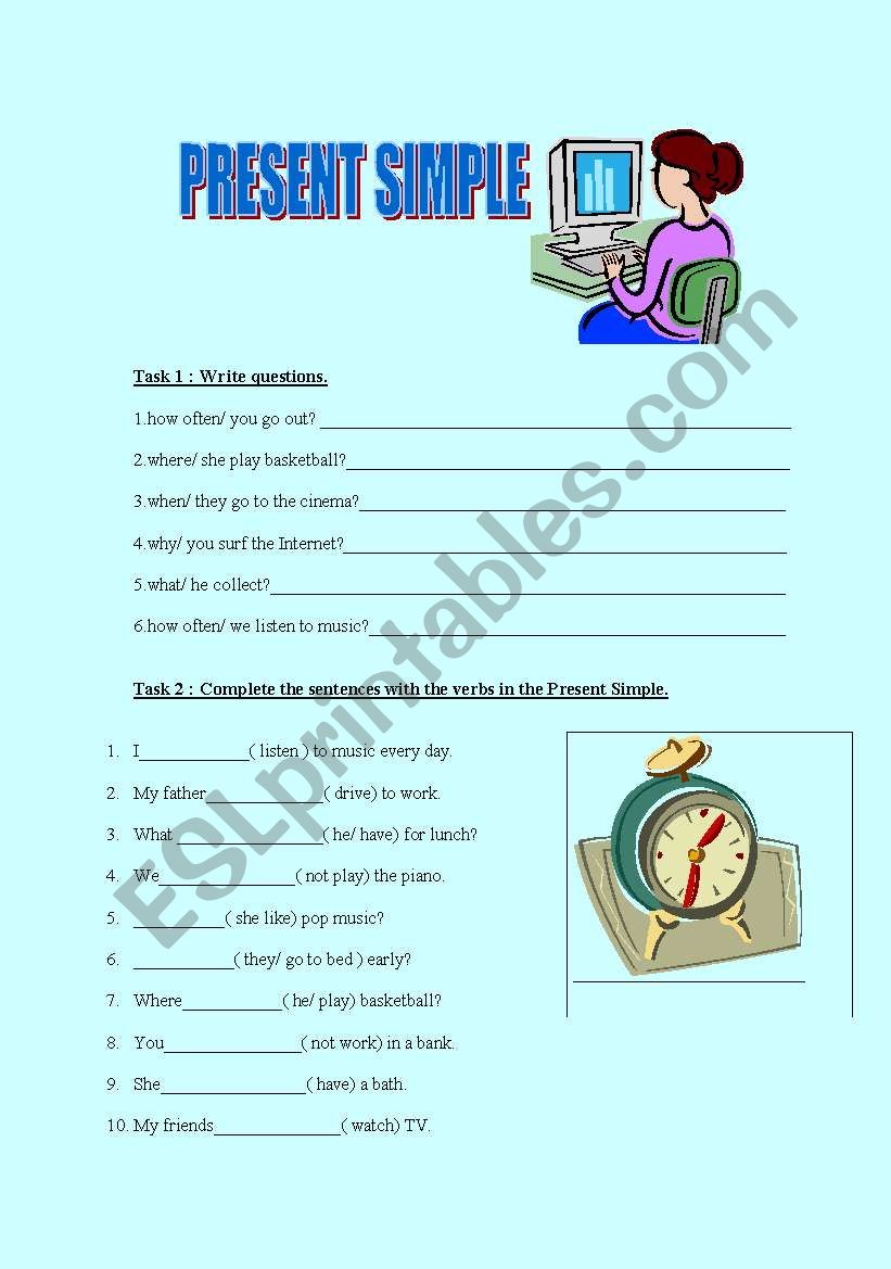 Present Simple worksheet