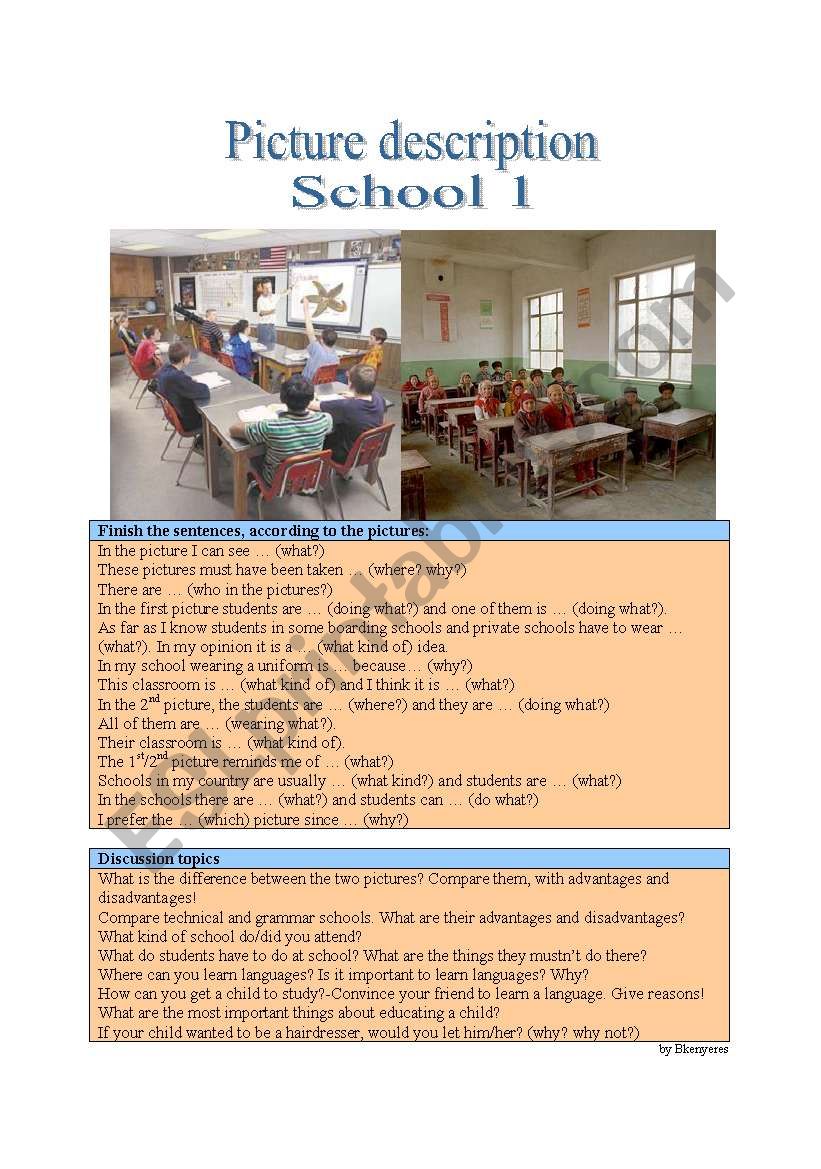 Picture Description - School 1