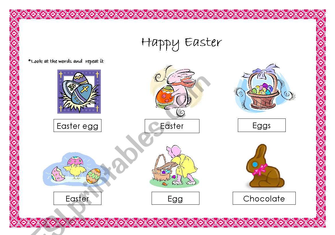 Easter worksheet