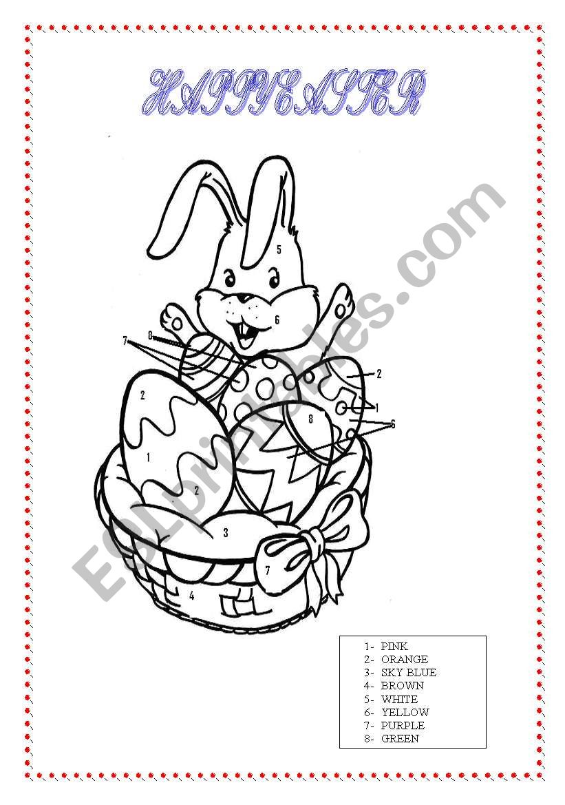 EASTER worksheet