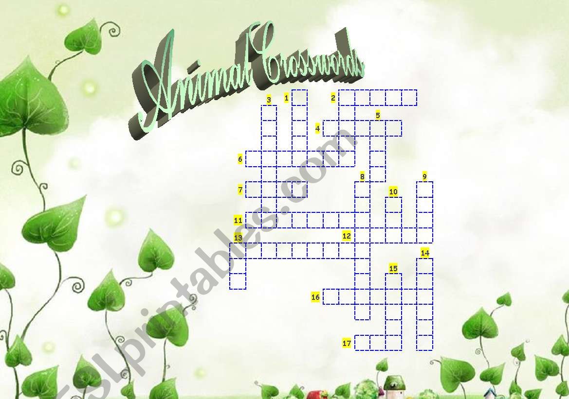 Animal Crosswords worksheet