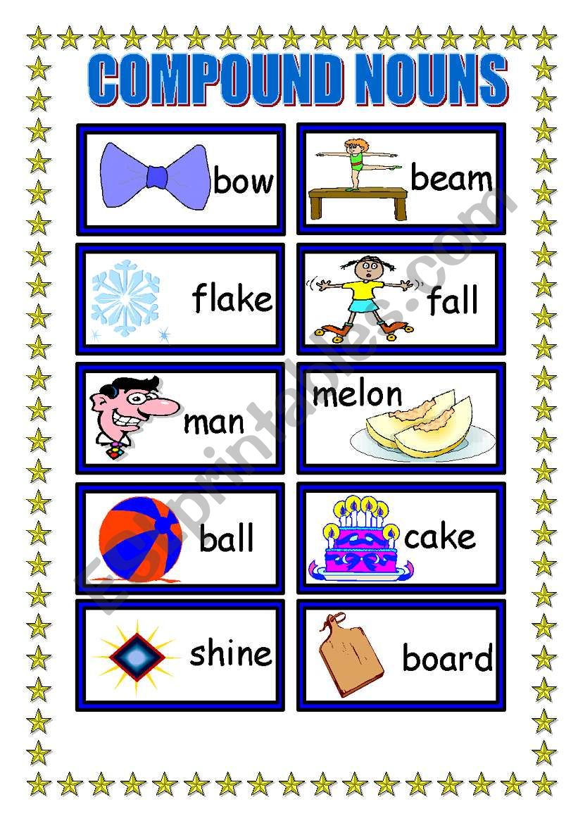 COMPUND NOUNS worksheet