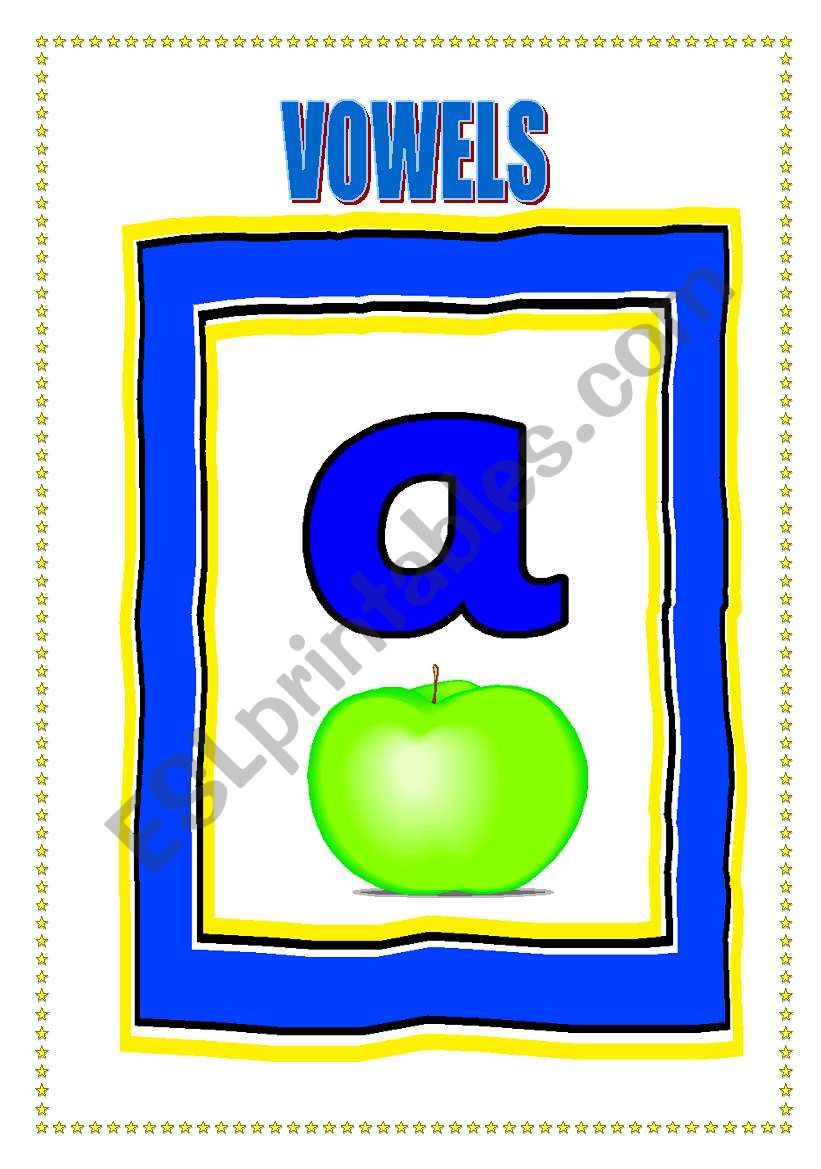 VOWELS worksheet