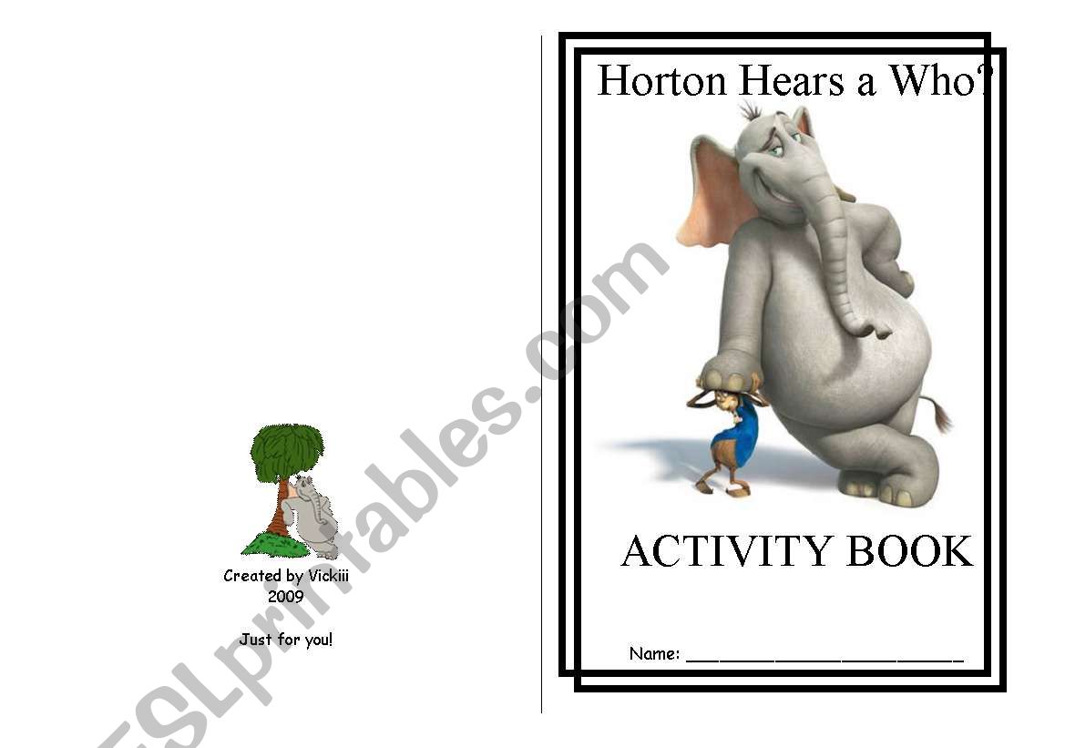 Horton Hatches a Who worksheet