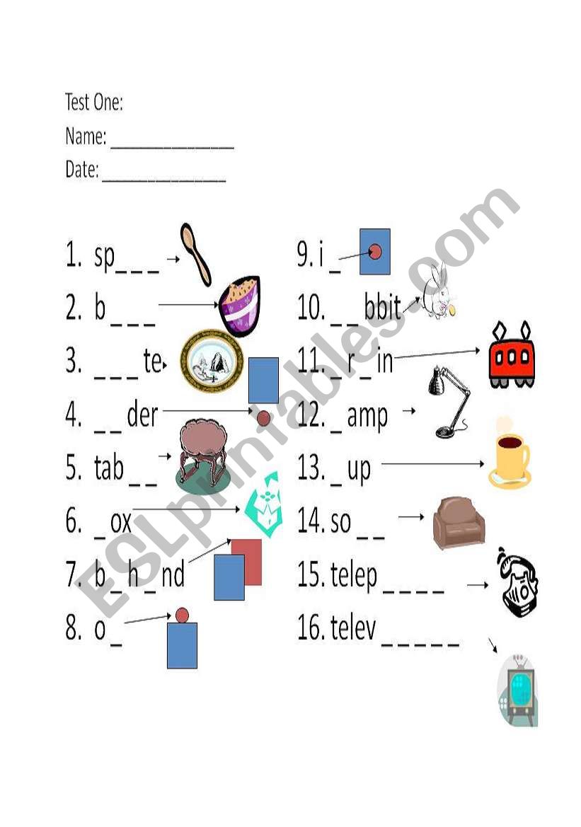 Grade 1 Vocab Quiz worksheet