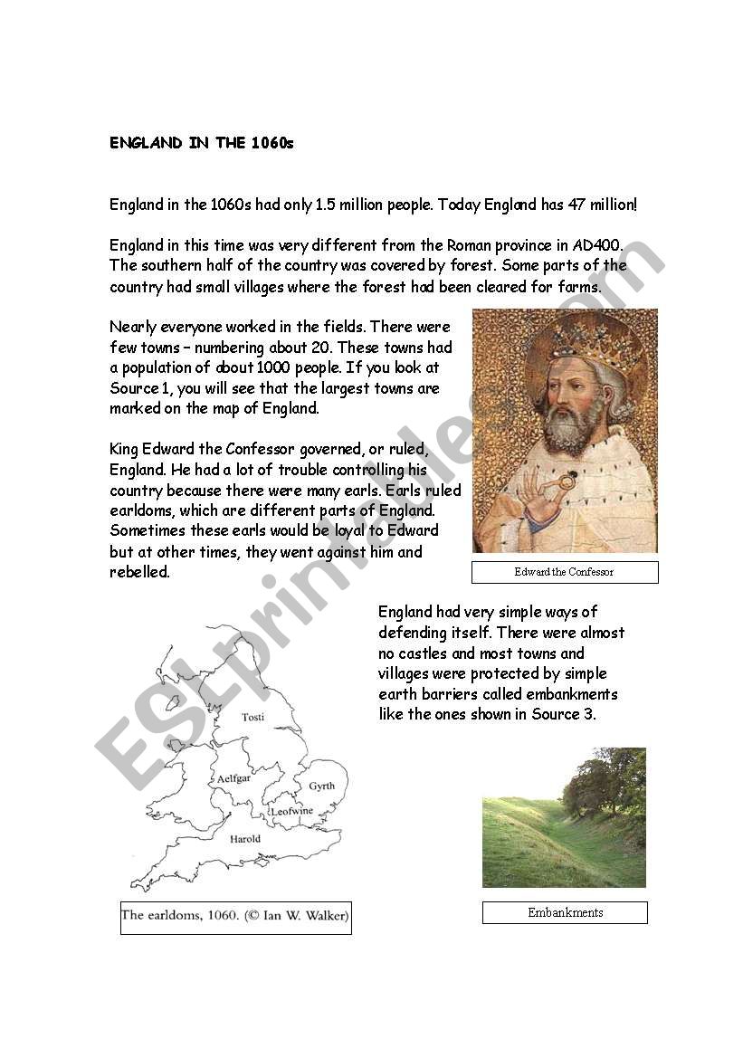 Medieval England : England in 1066